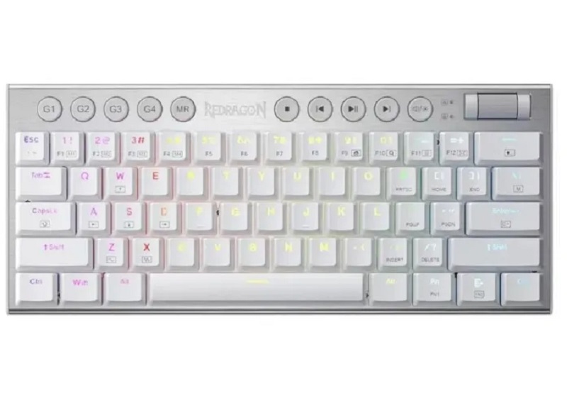 Teclado Inalambrico Redragon Horus Mini Pro Red Switch Blanco Ingles