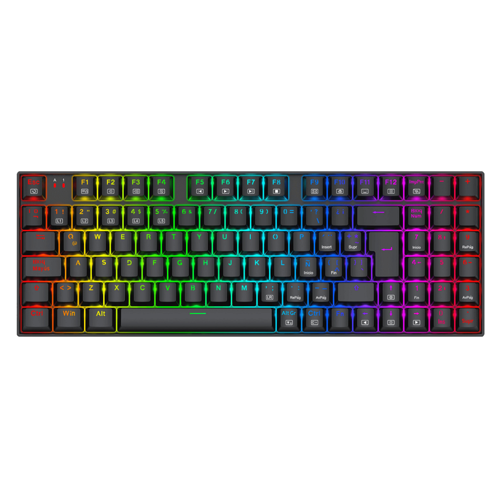 Teclado Redragon Ziggs Red Switch 94 Teclas Esp