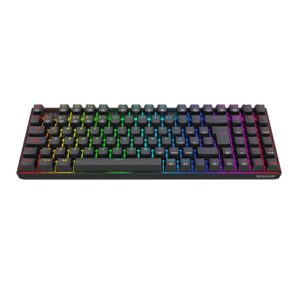 Teclado Redragon Ziggs Red Switch 94 Teclas Esp