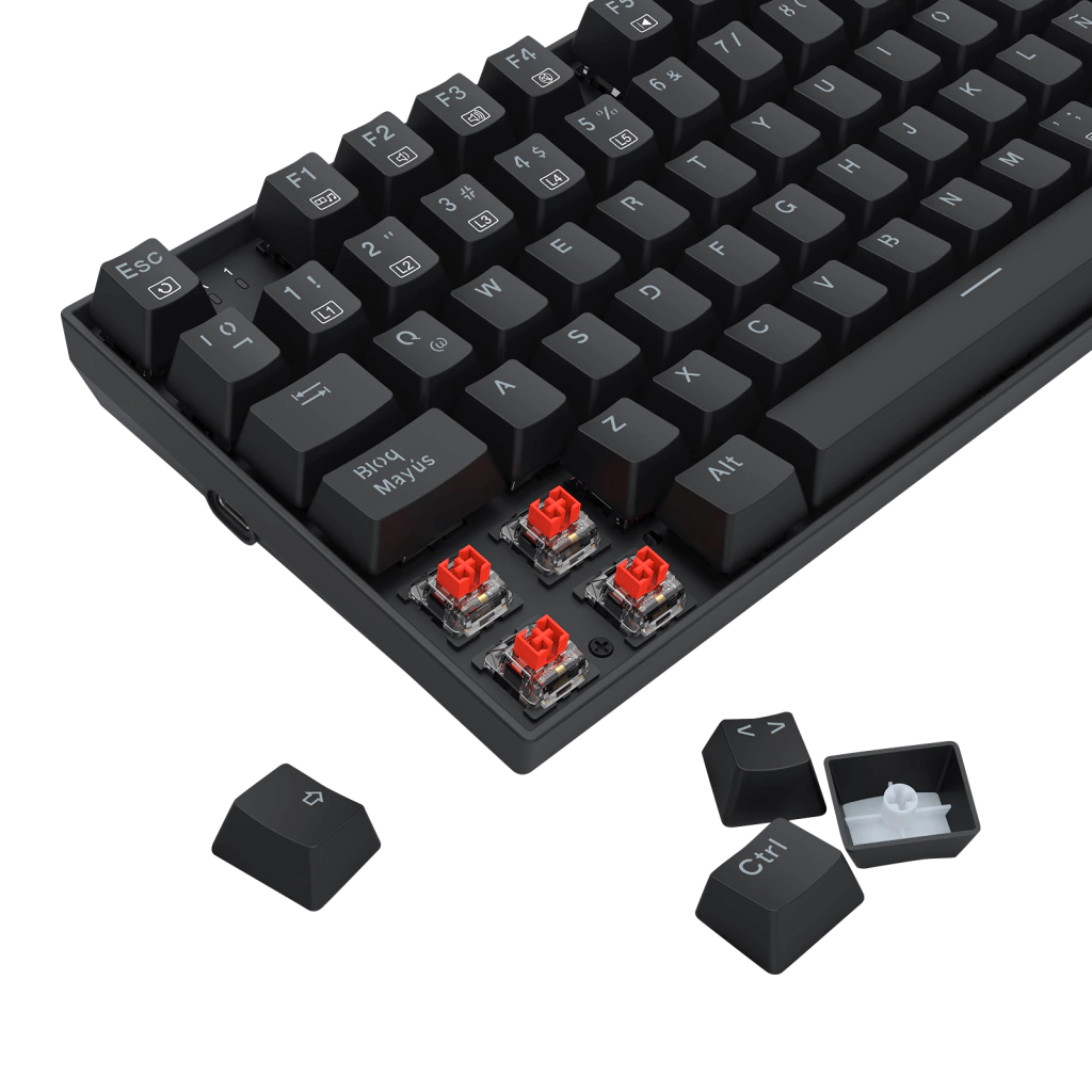 Teclado Redragon Ziggs Red Switch 94 Teclas Esp