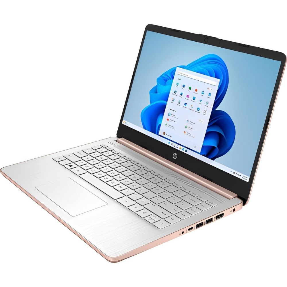 Notebook HP 14-DQ0762DX Celeron N4120 4Gb SSD 128Gb 14 W11 Rose Gold