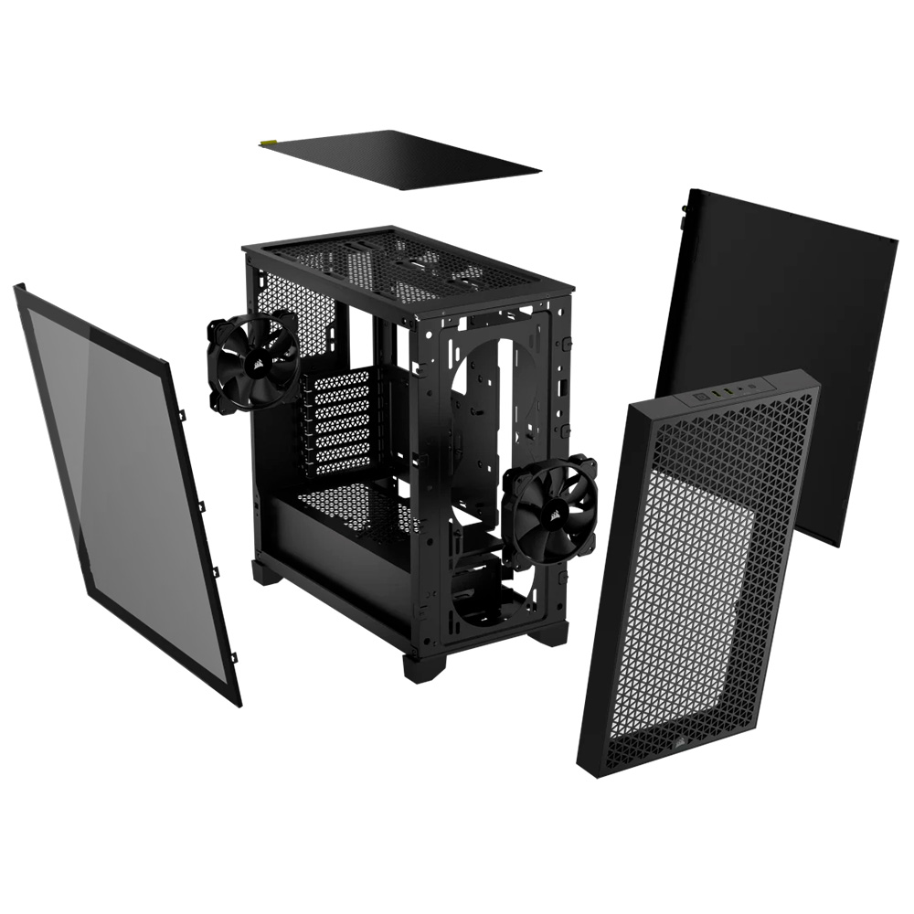 Gabinete Corsair 3000D Airflow TG Fan x2 Black