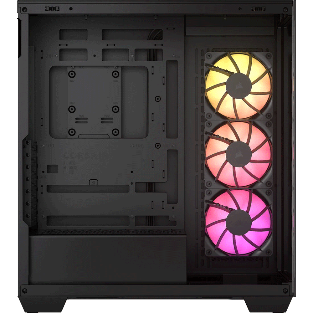 Gabinete Corsair 3500X TG ARGB C/Cooler x3 Black