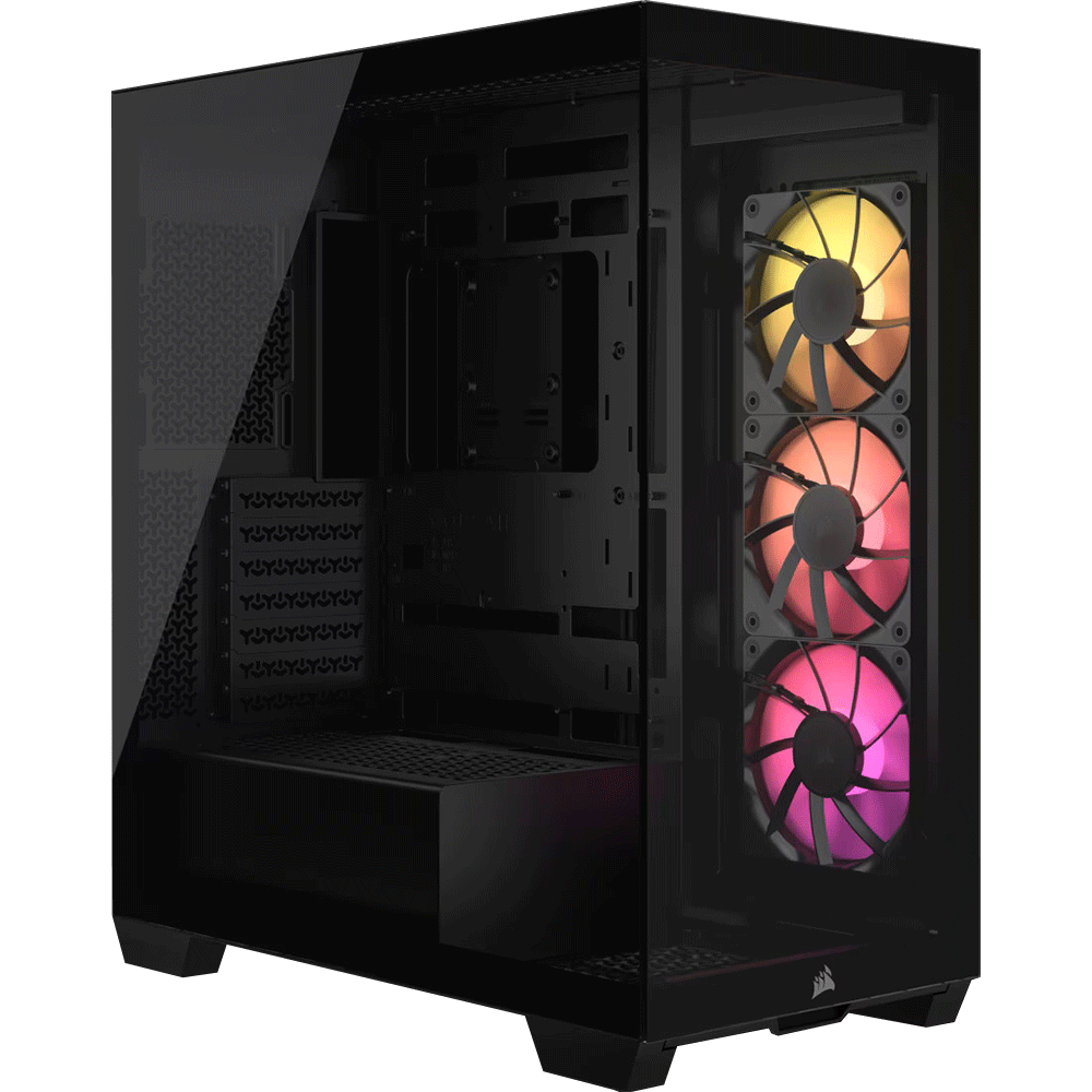 Gabinete Corsair 3500X TG ARGB C/Cooler x3 Black