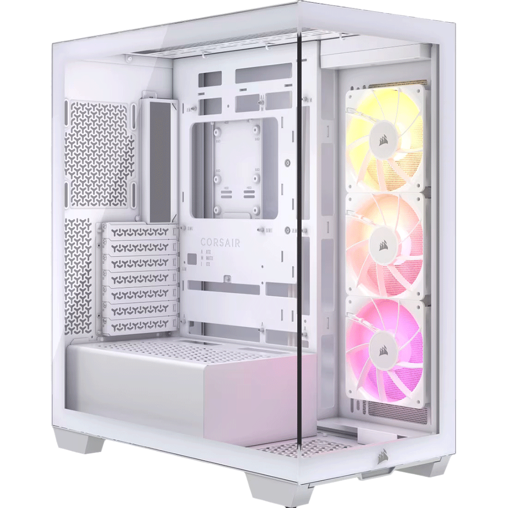 Gabinete Corsair 3500x TG ARGB C/Cooler X3 White