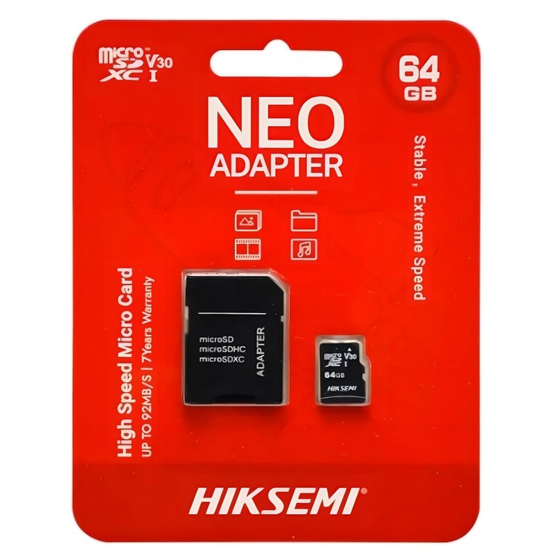 Memoria Micro SD 64Gb Hiksemi Neo Clase 10