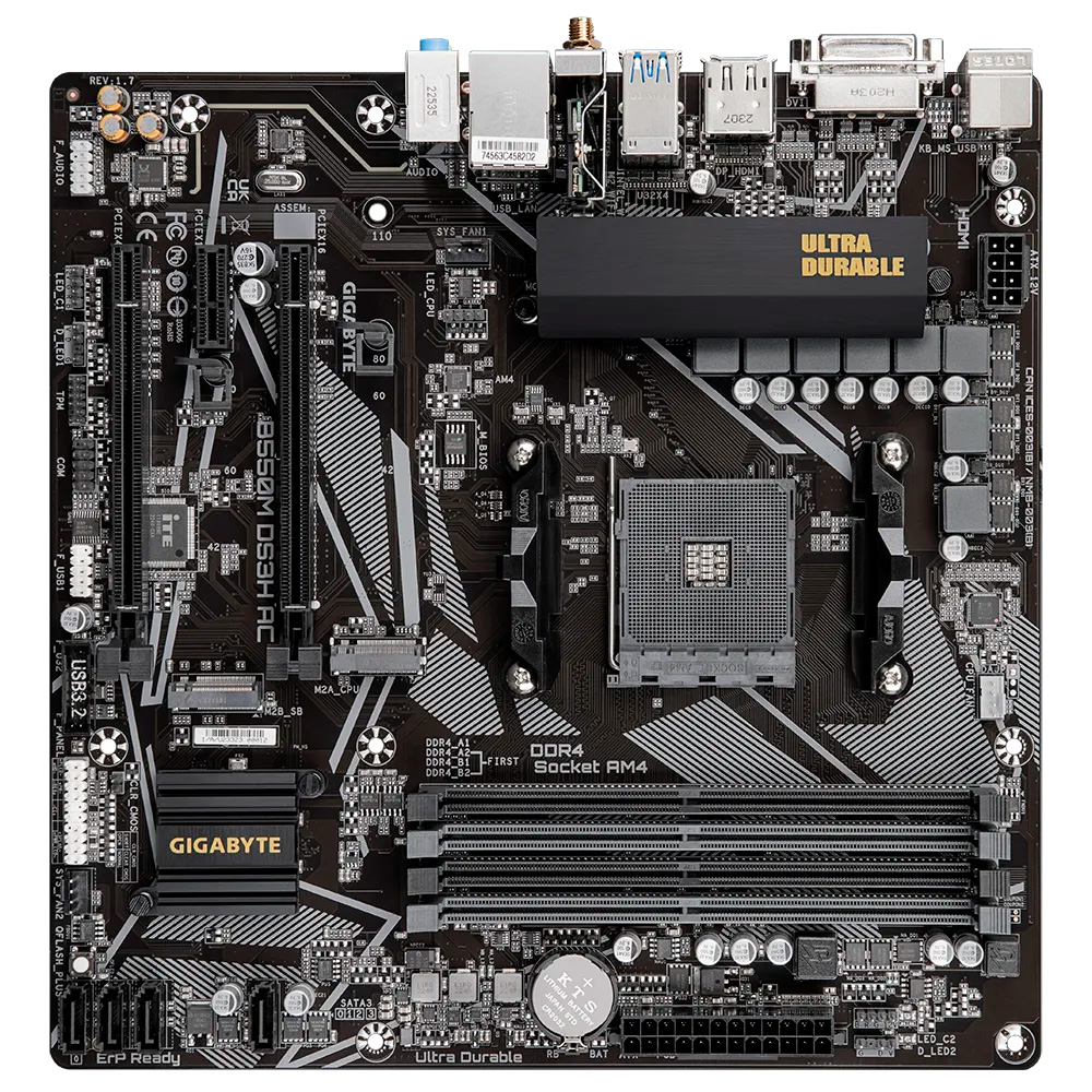 Motherboard Gigabyte B550M DS3H AC AM4