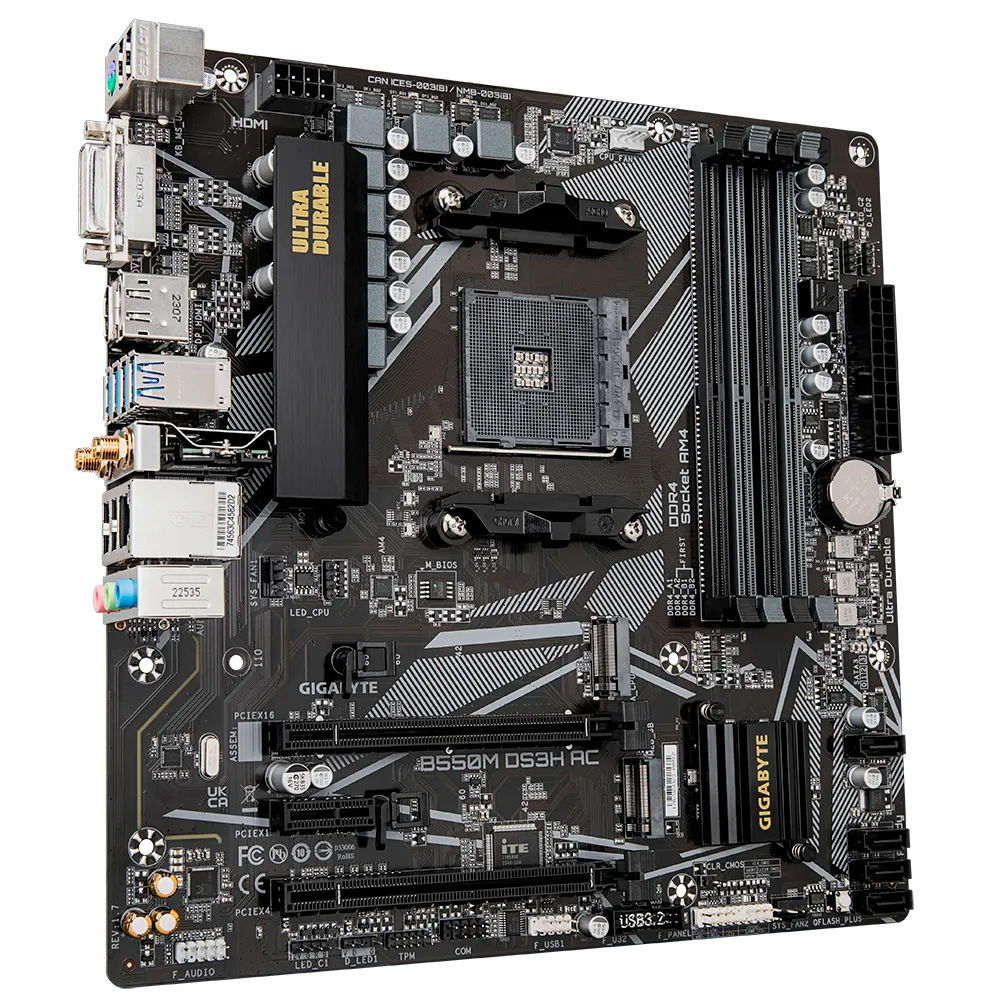 Motherboard Gigabyte B550M DS3H AC AM4