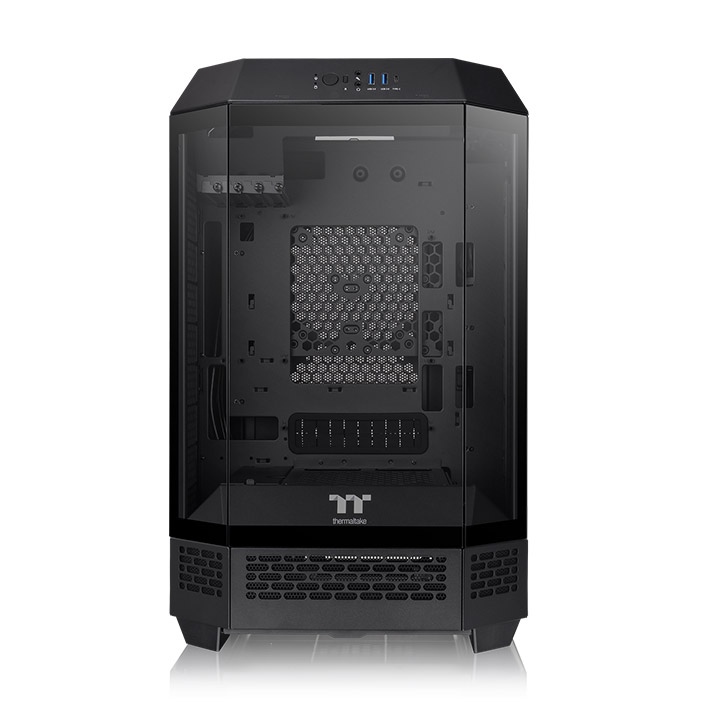 Gabinete Thermaltake The Tower 300 TG C/Coolers x2 Black