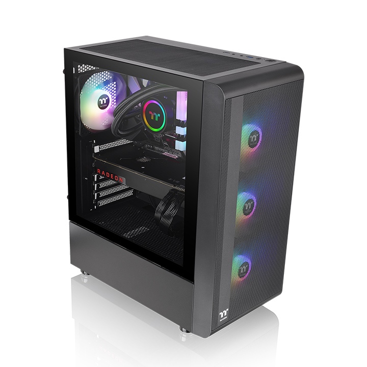 Gabinete Thermaltake S200 TG C/Coolers x4 ARGB Black