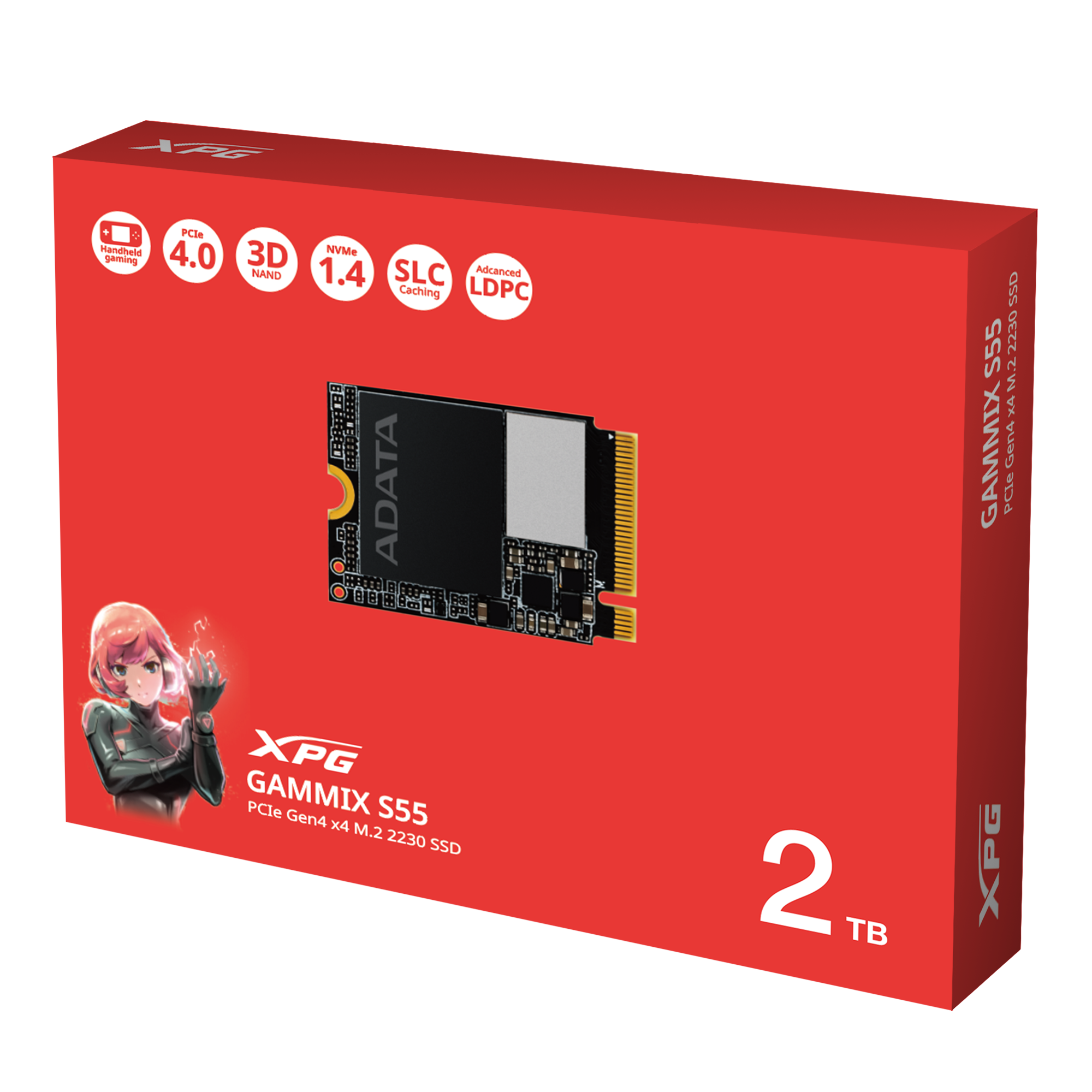 Disco Solido SSD 2TB Adata M2 NVME 2230 Pci-e Gammix S55 5000Mb/s