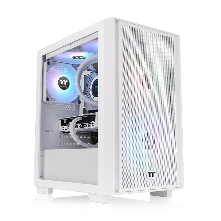 Gabinete Thermaltake H16 TG C/Coolers X3 ARGB White + Fuente 650w 80+ Bronze