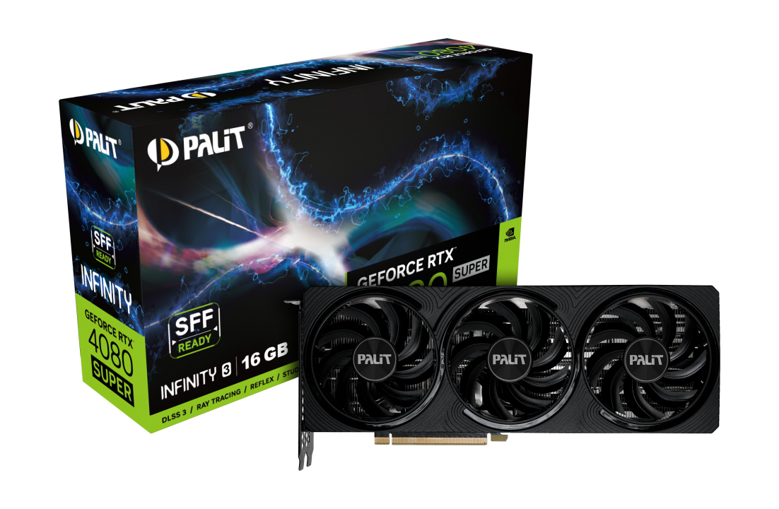 Placa De Video Palit Nvidia Geforce RTX 4080 Super Infinity 3 16GB OC GDDR6X 256BIT