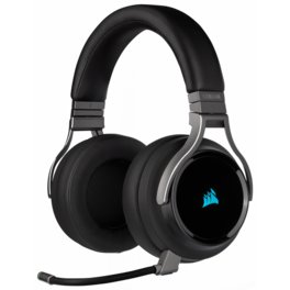 Auricular Inalambrico Corsair Virtuoso RGB Wireless Surround HiFi Carbon