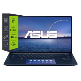 Notebook Asus ZenBook 14 UX434FLC Intel Core i7 10510U 16Gb SSD 512Gb Optane 32Gb GF-MX250-2Gb 14