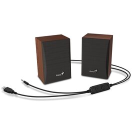 Parlante Genius HF-380 USB Bluetooth Wood