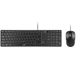 Kit Genius Teclado y Mouse Slimstar C126 USB Black