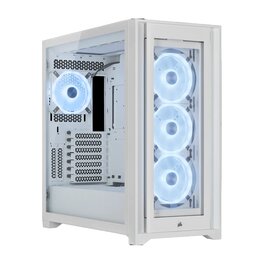 Gabinete Corsair 5000X QL Edition RGB iCue True White