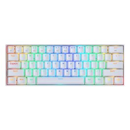 Teclado Inalambrico Redragon Draconic Pro SW Brown Ingles White Chroma RGB