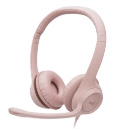 Auricular Headset Logitech Pc Stereo H390 USB Pink