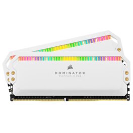 Memoria RAM Corsair Dominator DDR4 16GB 4000Mhz RGB 2x8 White Platinum