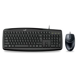 Kit Teclado y Mouse Genius KM-200 Black