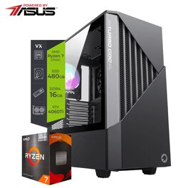 Pc AMD Gamer Kairos PRO Ryzen 7 5700G 16Gb SSD 480Gb RTX 4060 Ti 8Gb