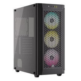 Gabinete Corsair 480T Rgb Airflow Tg Mid Tower Black