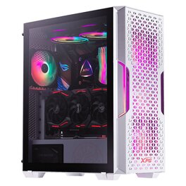 Gabinete Adata XPG  Starker Air TG Con Coolers x2 ARGB Blanco