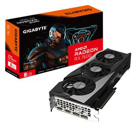 Placa De Video Gigabyte ATI Radeon RX 7600 Gaming OC 8Gb