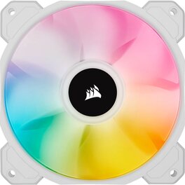 Fan Cooler Corsair SP120MM RGB Elite PWM Pack X3 C/Lightning Node Core White