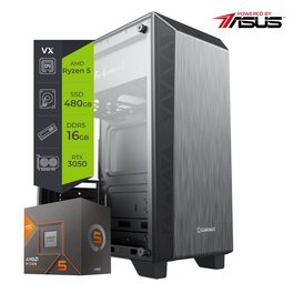 PC AMD Gamer Powered By Asus Ryzen 5 8600G 16Gb SSD 480Gb RTX 3050 6Gb