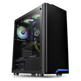 Gabinete Thermaltake H100 TG C/Fan Black