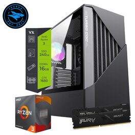 Pc AMD Gamer Kairos Ryzen 3 4100 16Gb SSD 480Gb RTX 3050 6GB