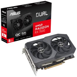 Placa de Video Asus ATI Radeon RX 7600 Dual OC 8Gb