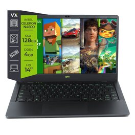 Notebook Geobook Celeron N4500 4Gb 128Gb 14.1 W11 + Headset + Control Xbox