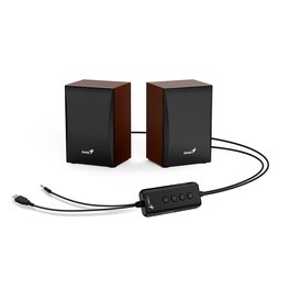 Parlante Genius HF-380 USB Bluetooth Wood