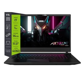 Notebook Gigabyte Aorus BKF Core i7 13700H 16Gb DDR5 SSD 1Tb RTX 4060 8Gb 17.3 FHD W11