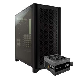 Gabinete Corsair 4000D TG Black + Fuente Corsair CX650W 80+ Bronze